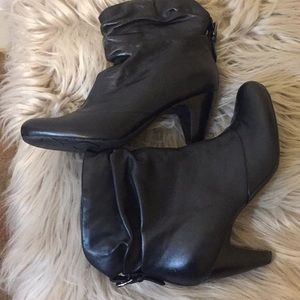BCBG Black Ankle Booties